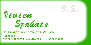 vivien szakats business card